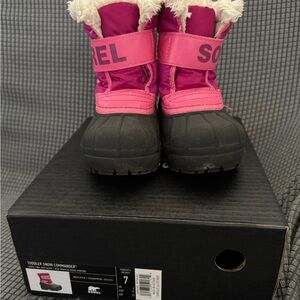 Sorel Kids Boots in Pink and Black